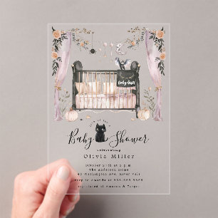 Invitation Baby shower gothique