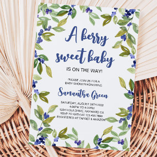 Invitation Baby Shower Greenery Myrtille
