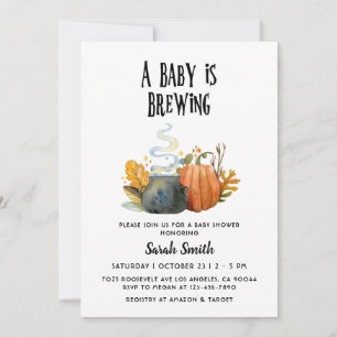 Invitation Baby shower Halloween