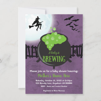 Invitation Baby shower Halloween
