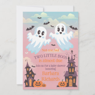 Invitation Baby shower Halloween de Twin Boo