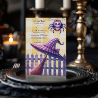 Baby Shower Halloween en Gingham Violet