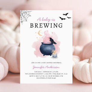 Invitation Baby shower Halloween mignon