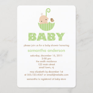 Invitation Baby shower harmonieux et neutre entre les sexes