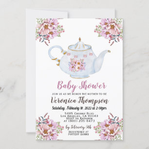 Invitation Baby shower High Tea Party