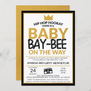 Invitation Baby shower Hip hop