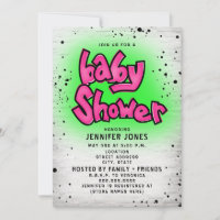 Baby shower Hip hop des années 90 de Brick Pink Gr