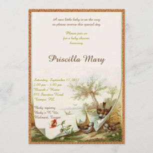 Invitation Baby shower honorifique.