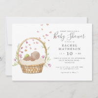 baby shower horistique de l'aquarelle de pâques