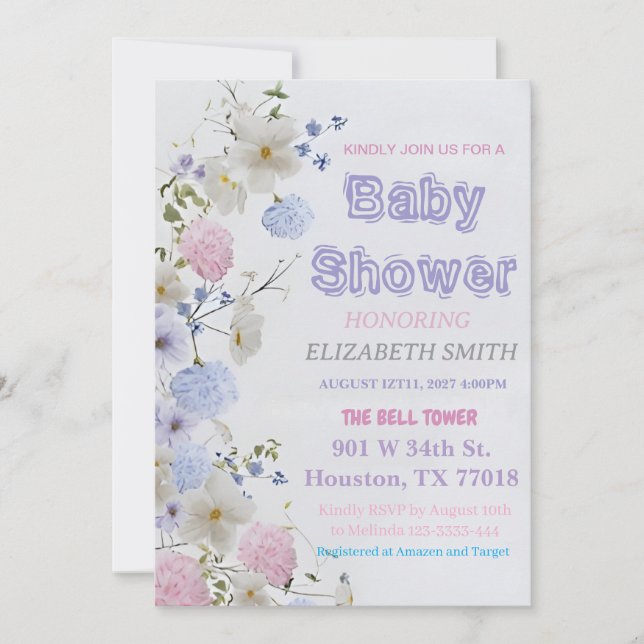 Invitation baby shower | Invitation (Devant)