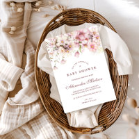 Baby Shower Jardin de Fleurs Rouges