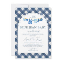 Baby-Shower Jean Bleu