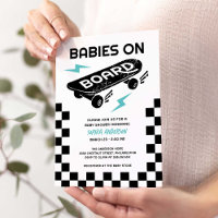 Baby shower jumeaux skateboard Baby on Board