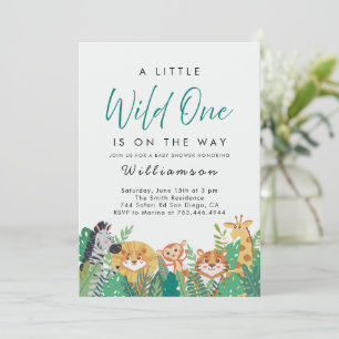 Invitation Baby shower Jungle Safari