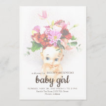 Invitation Baby shower Kewpie