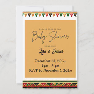 Invitation Baby shower Kwanzaa