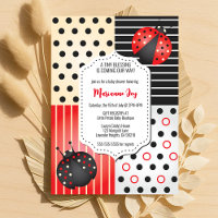 Baby shower Ladybug | Pois rouge et noir