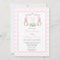 Invitation Baby shower lapin