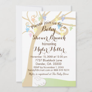 Invitation Baby shower lapin Paci