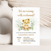 Baby shower Lion verdoyant
