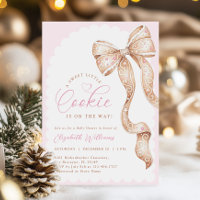 Invitation Baby shower Little Cookie Bow