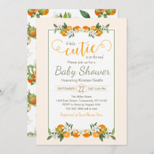 Invitation Baby shower Little Cutie