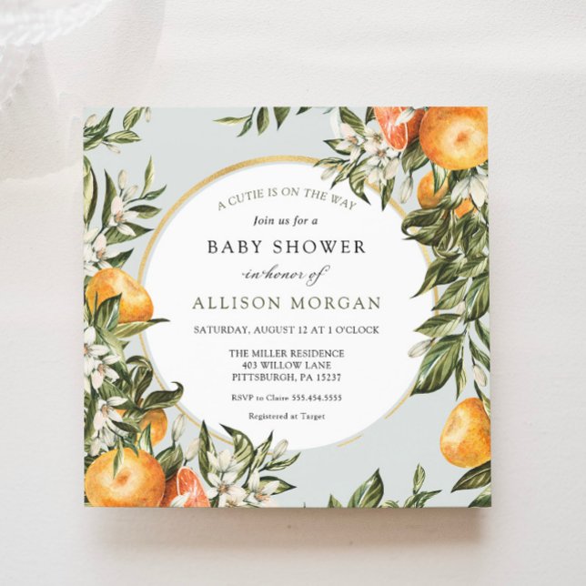 Invitation Baby shower Little Cutie (Créateur téléchargé)