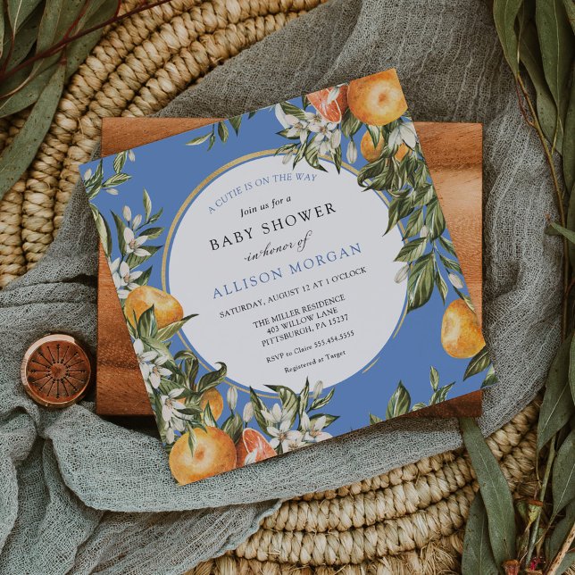 Invitation Baby shower Little Cutie (Créateur téléchargé)