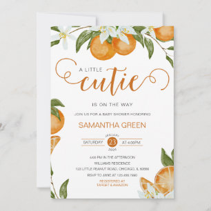 Invitation Baby shower Little Cutie