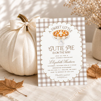 Invitation Baby Shower Little Cutie Pie