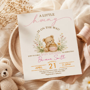 Invitation Baby Shower Little Hunny