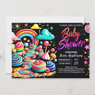 Invitation Baby shower Lollipop Wonderland Bliss
