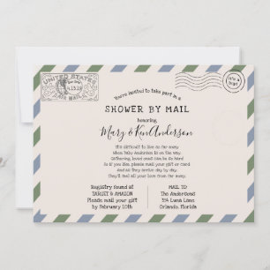 Invitation Baby shower longue distance par courrier