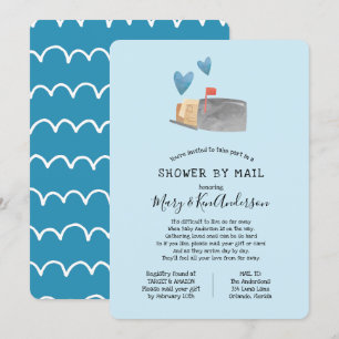 Invitation Baby shower longue distance par courrier