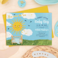 Baby shower lumineux et ludique "Voici le fils"