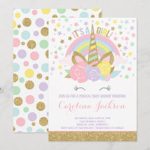Invitation Baby shower magique d'invitation de baby shower de