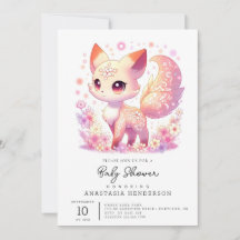 Baby shower magique Enchanted Fox
