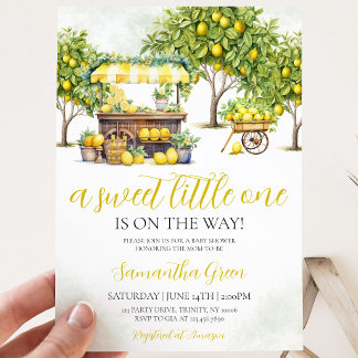 Invitation Baby Shower Main Squeeze au Citron