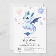 Baby shower majestueux Whimsical Dragon