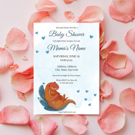 Invitation Baby shower Mama & Me Otter