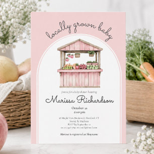Invitation Baby Shower Marché de Producteurs
