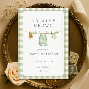 Invitation Baby-Shower Marché de Producteurs Locaux