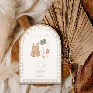 Invitation Baby shower marché fermier de proximité