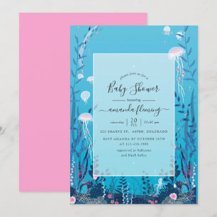 Invitation Baby Shower Marin Sous-Marin