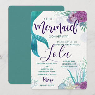INVITATION BABY SHOWER MERMAID