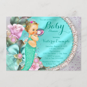 Invitation Baby shower Mermaid