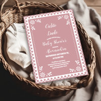 Baby shower mexicain rose Cielito Lindo