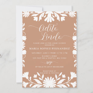 Invitation Baby shower mexicain Talavera Boho Cielito Lindo
