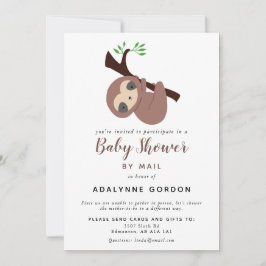 Invitation Baby shower mignon de fentes par courrier Boy Ador