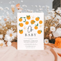 Baby shower minimal d'agrumes